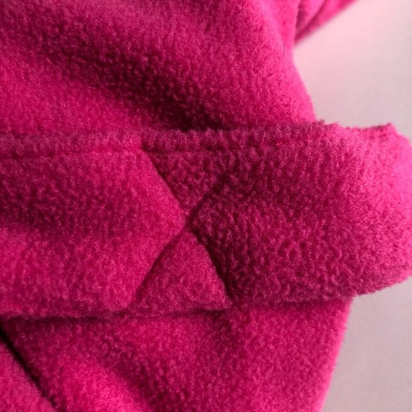 L.L. Bean Kids Fleece Bath Robe Pink Girls L Large 14 16 - Picture 6 of 9